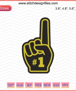 Fight For Iowa logo embroidery design file, black and yellow text, machine embroidery, Iowa themed stitching pattern.
