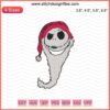 Santa Jack Skellington Head Embroidery File, Christmas Machine Embroidery Design, Festive Horror-Themed Christmas Pattern