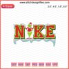 Nike With Grinch Snow Machine Embroidery Designs File, Perfect for Christmas Crafting, Festive Embroidery Patterns