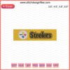 Pittsburgh Steelers Embroidery Design File: Machine-Ready Logo Banner for Steelers Embroidery Projects