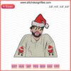 Bad Bunny Christmas Embroidery Design File: Festive machine embroidery patterns featuring holiday-themed Bad Bunny motifs.
