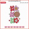 Festive Groovy Ho Ho Ho embroidery design featuring playful Christmas motifs, perfect for machine embroidery projects.