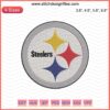 Pittsburgh Steelers Embroidery Design File featuring iconic logo for machine embroidery projects. Digital download.