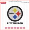 Pittsburgh Steelers Letter Logo Embroidery Design, NFL Machine Embroidery Pattern, Steelers Logo Embroidery File Download