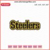 "Pittsburgh Steelers Letter Embroidery Design File - Digital Machine Embroidery Patterns for Steelers Fans"
