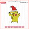 Pikachu Christmas Machine Embroidery Design - Festive Pikachu in Santa Hat, Perfect for Holiday Projects and Embroidery Lovers