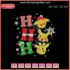 Pikachu in Santa hat with "Ho Ho Ho" text, Christmas embroidery design, festive machine embroidery file.