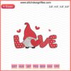 "14-2 Love Gnomes Embroidery Design: Adorable Valentine's Gnome Patterns, Heart Motifs, Digital File Download"