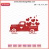 Valentine Truck Embroidery Designs File: Heart-filled vintage truck with love-themed embroidery patterns. Perfect for crafts and gifts.