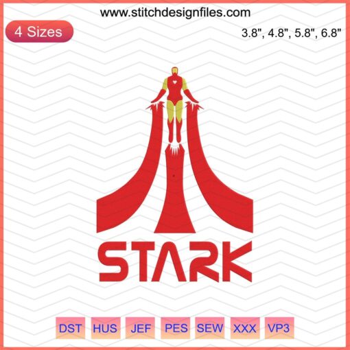 Tony Stark Avengers Machine Embroidery Designs File: Iron Man Inspired Patterns, Marvel Stitch Designs, Hero Embroidery Files