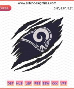 Los Angeles Rams Buffalo Logo NFL Embroidery Design File, Machine Embroidery Design, Digital Download ясent=3/5allas Jerry