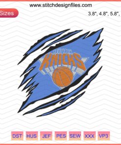 Oklahoma City Thunder Logo Embroidery Design File, NBA OKC Thunder Machine Embroidery Patterns