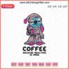 Stitch Coffee Because Adulting is Hard Embroidery Design File, Digital Embroidery for Sewing Machine, Humorous Coffee Motif