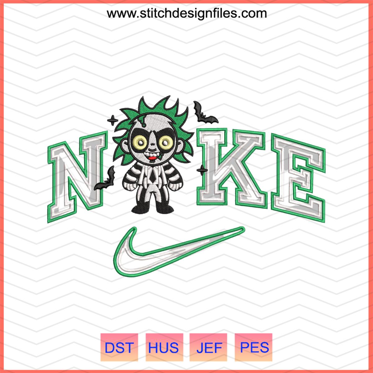 Beetlejuice x Nike Embroidery Design File - beetlejuice x nike embroidery design file