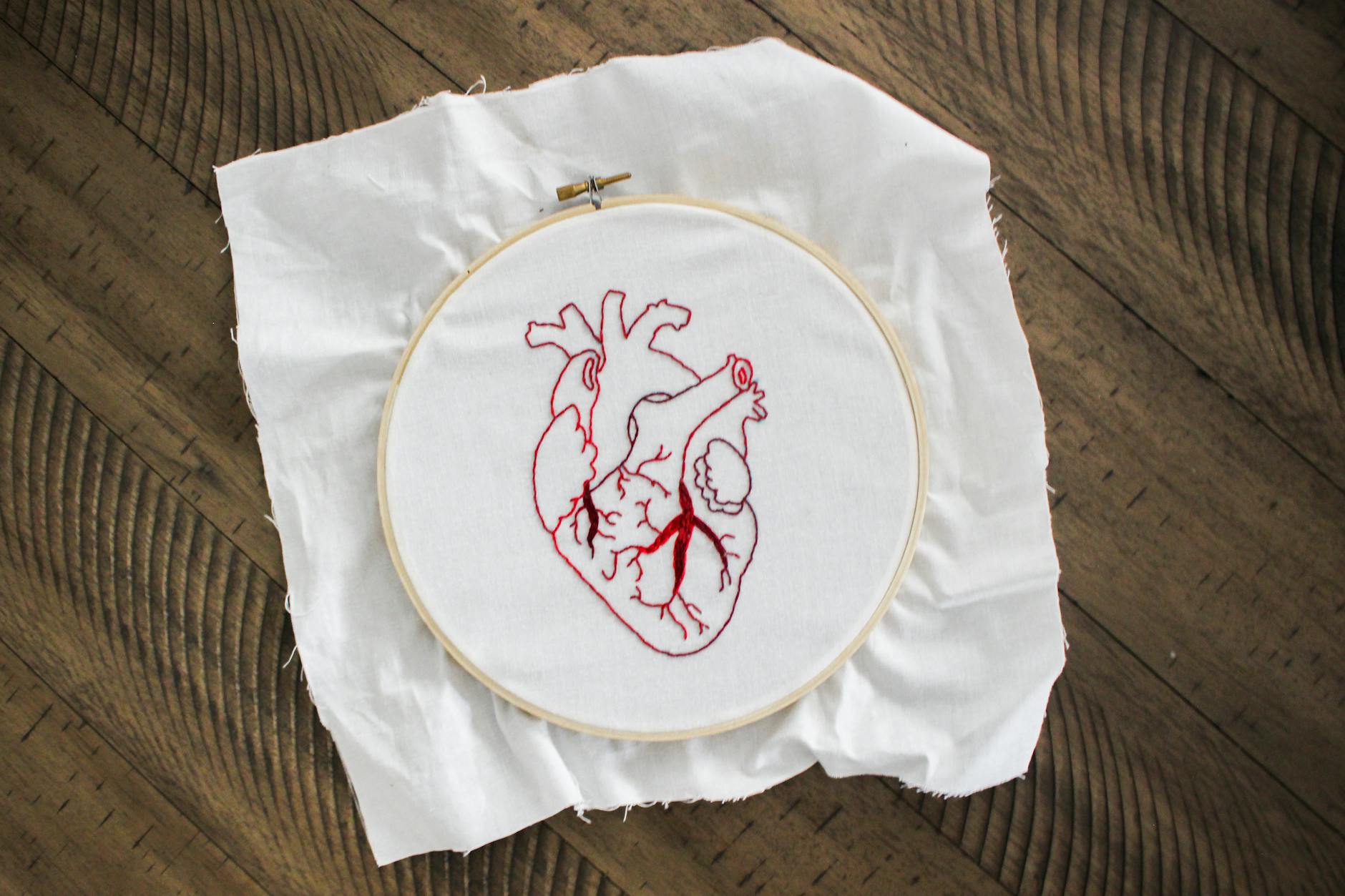Machine embroidery creating fabric patches in hoop