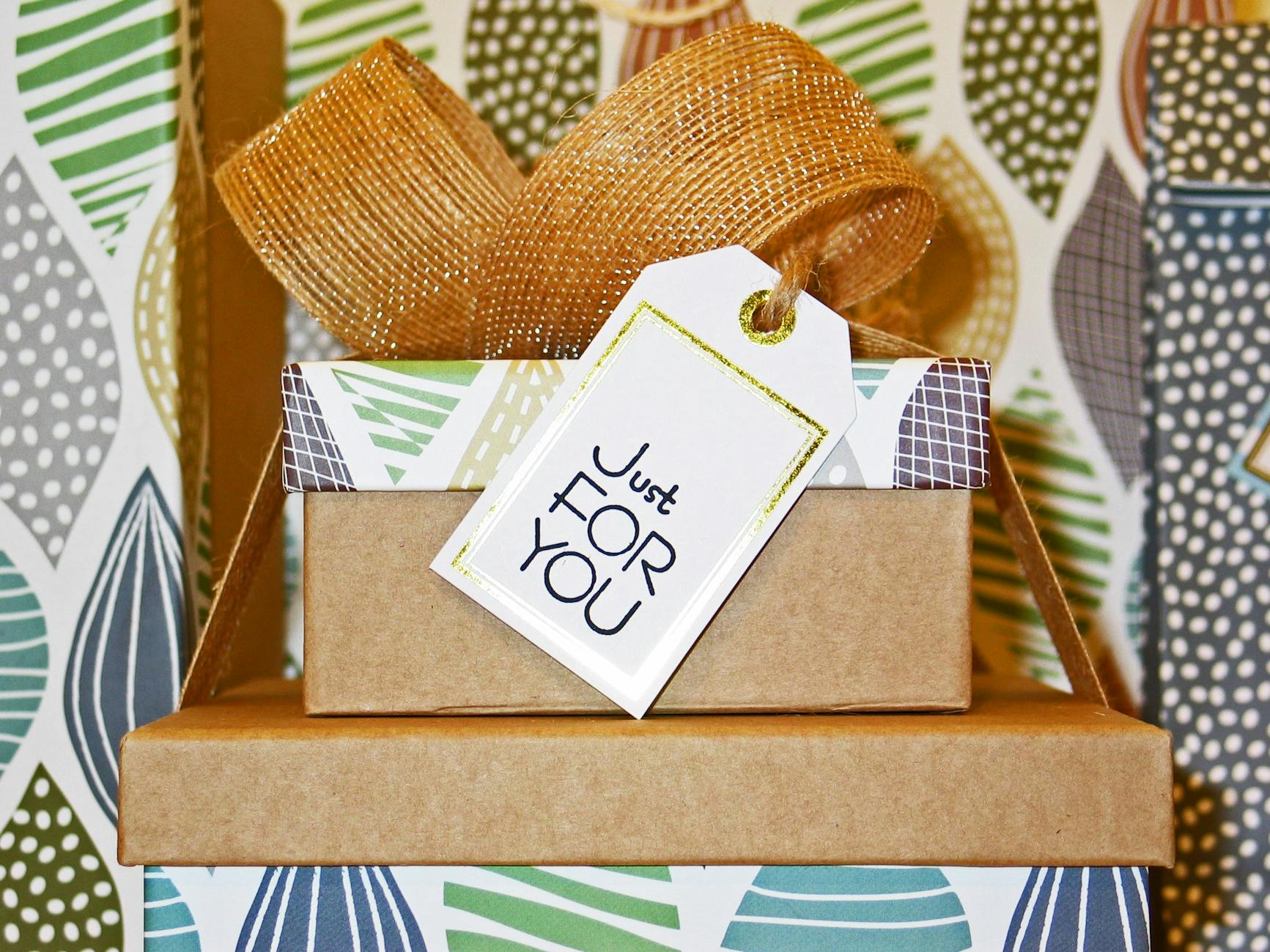 Embroidered fabric with Father's Day gift designs