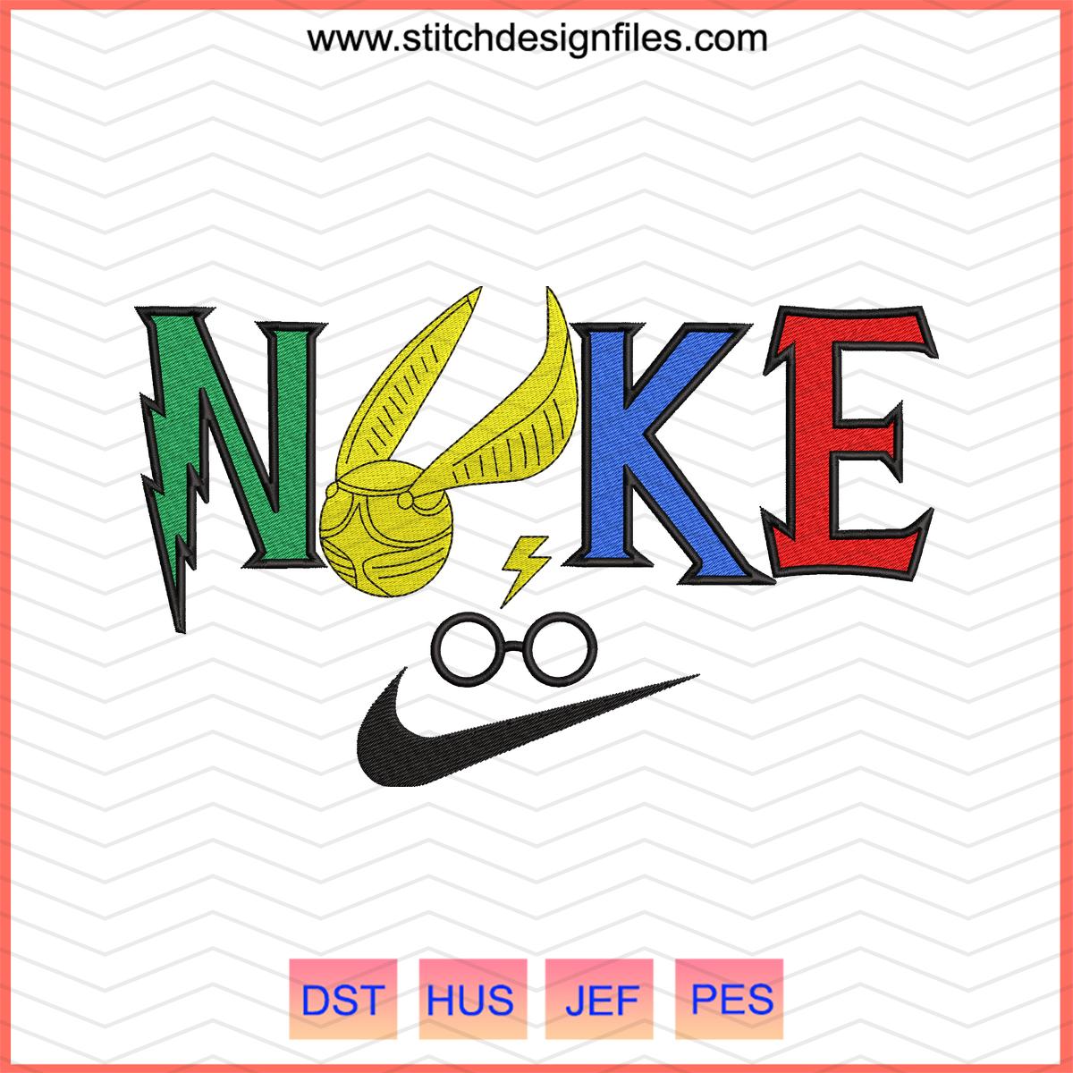 Harry Potter x Nike Machine Embroidery File - harry potter x nike machine embroidery file