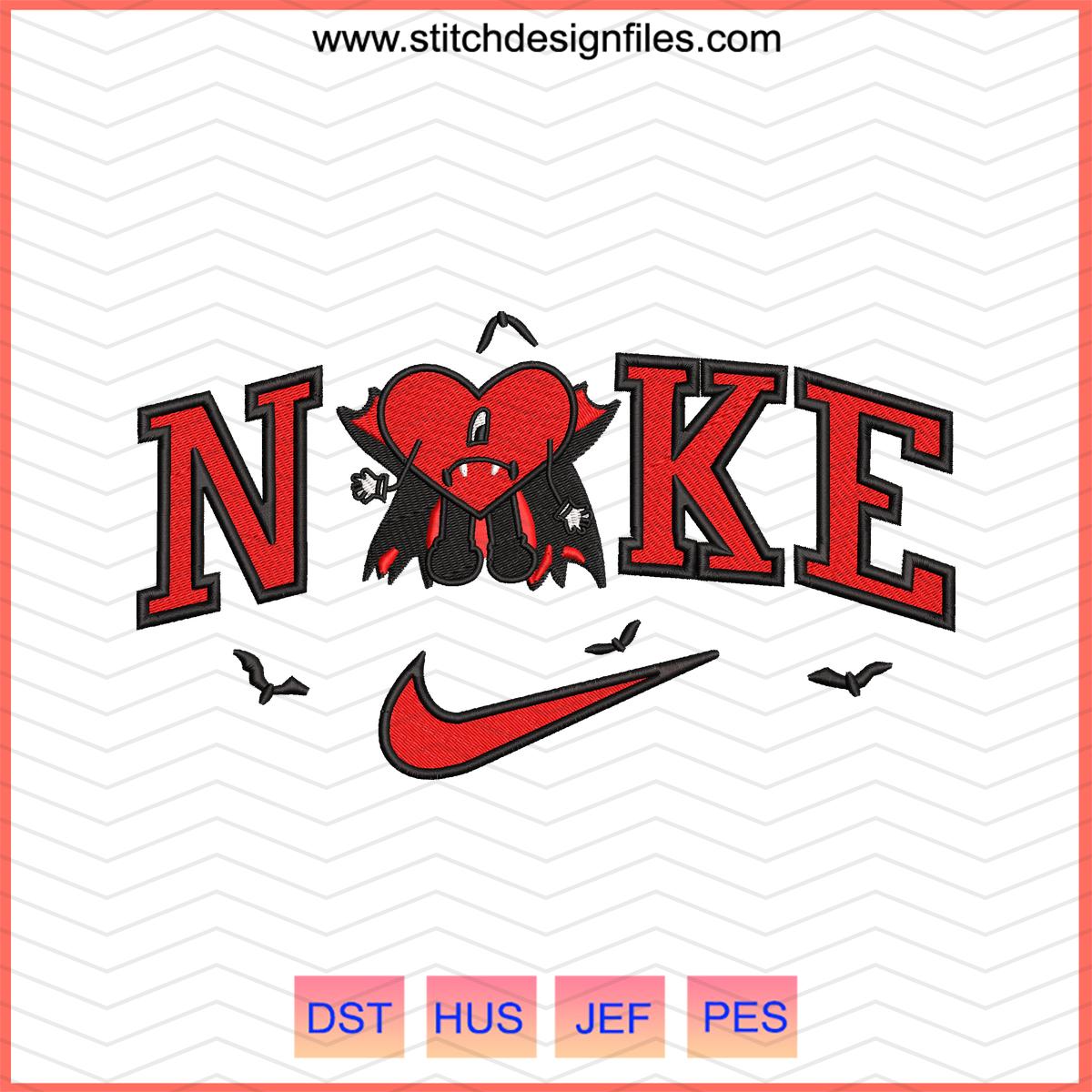 Nike Bunny Heat Halloween Embroidery Design - nike bunny heat halloween embroidery design