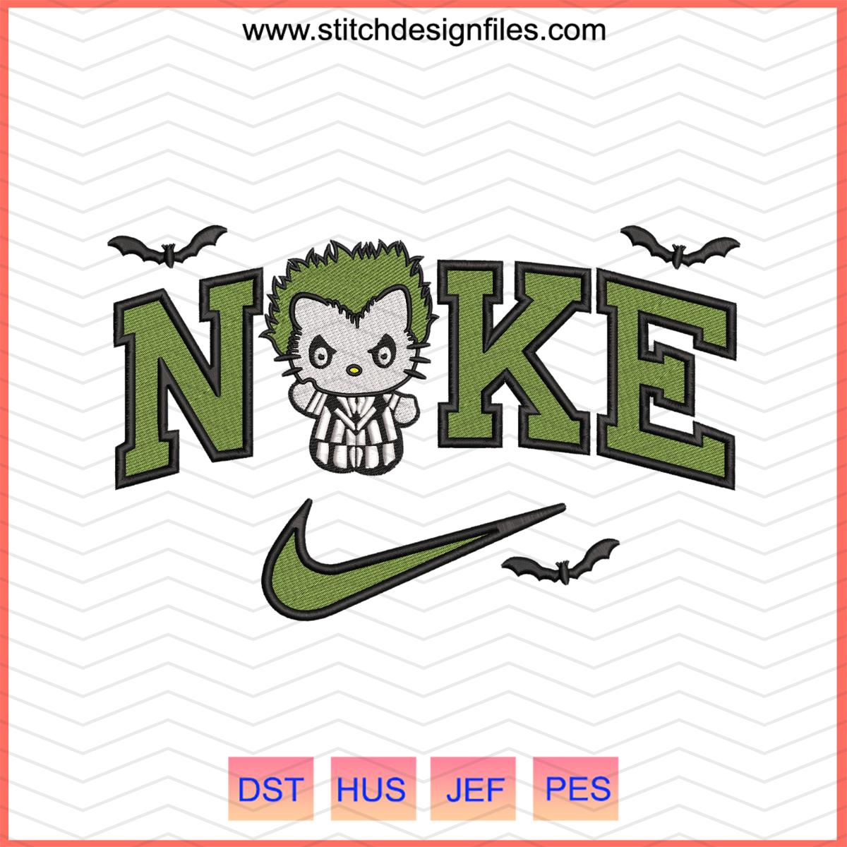 Nike Chibi Beetlejuice Embroidery Design - nike chibi beetlejuice embroidery design