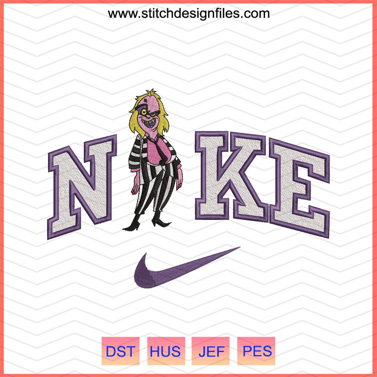 Nike x Beetlejuice Embroidery Design - nike x beetlejuice embroidery design