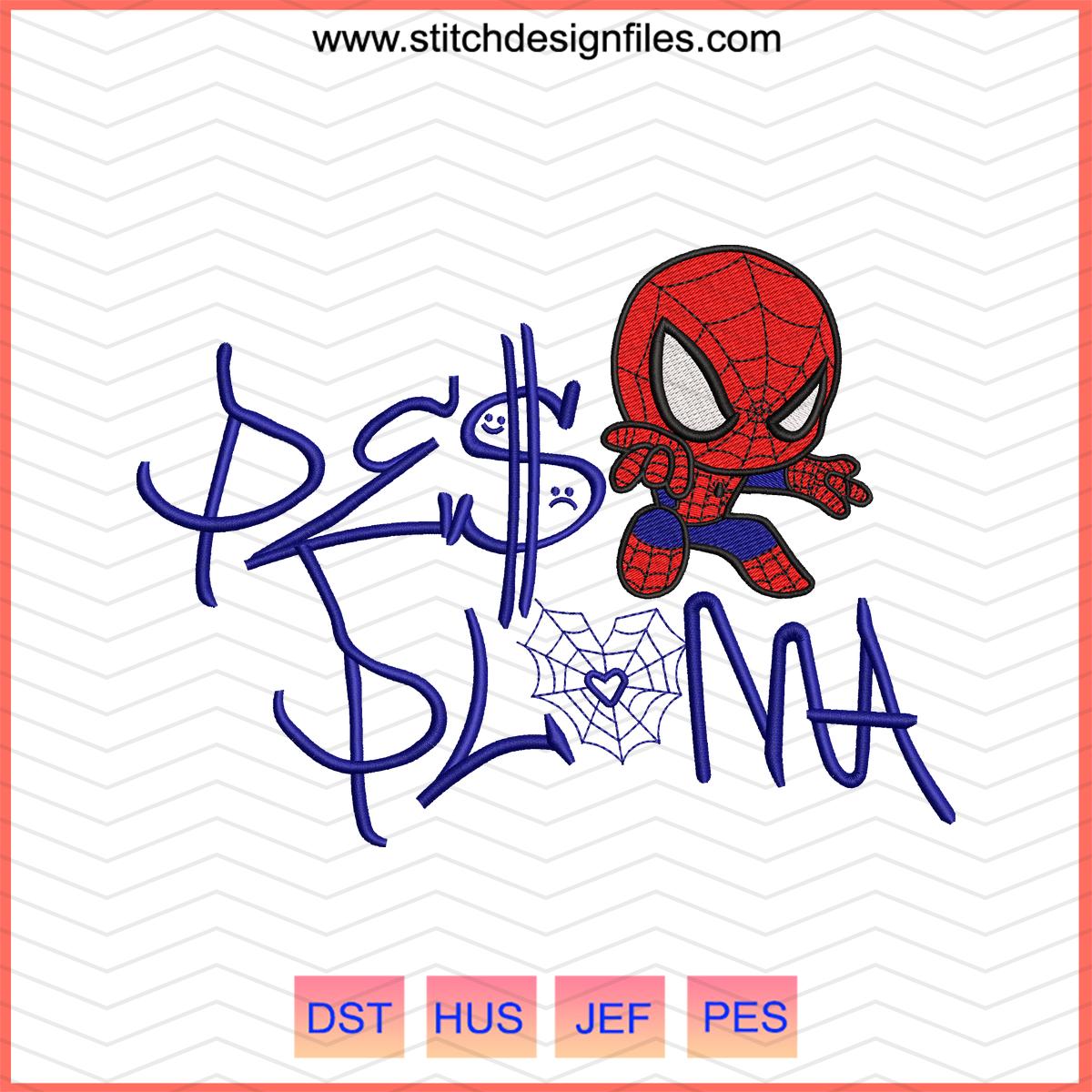 Peso Pluma Spider-Man Machine Embroidery Design