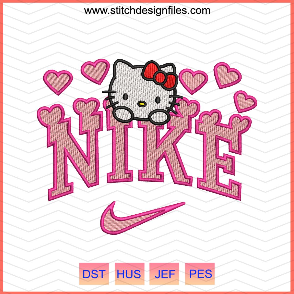 Nike Hello Kitty Machine Embroidery File