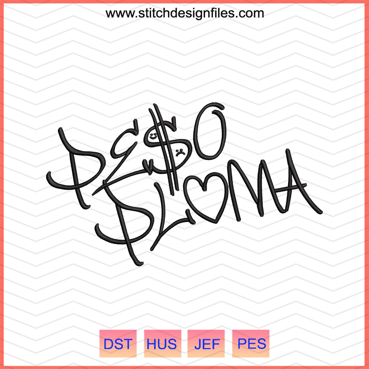 Peso Pluma Embroidery File