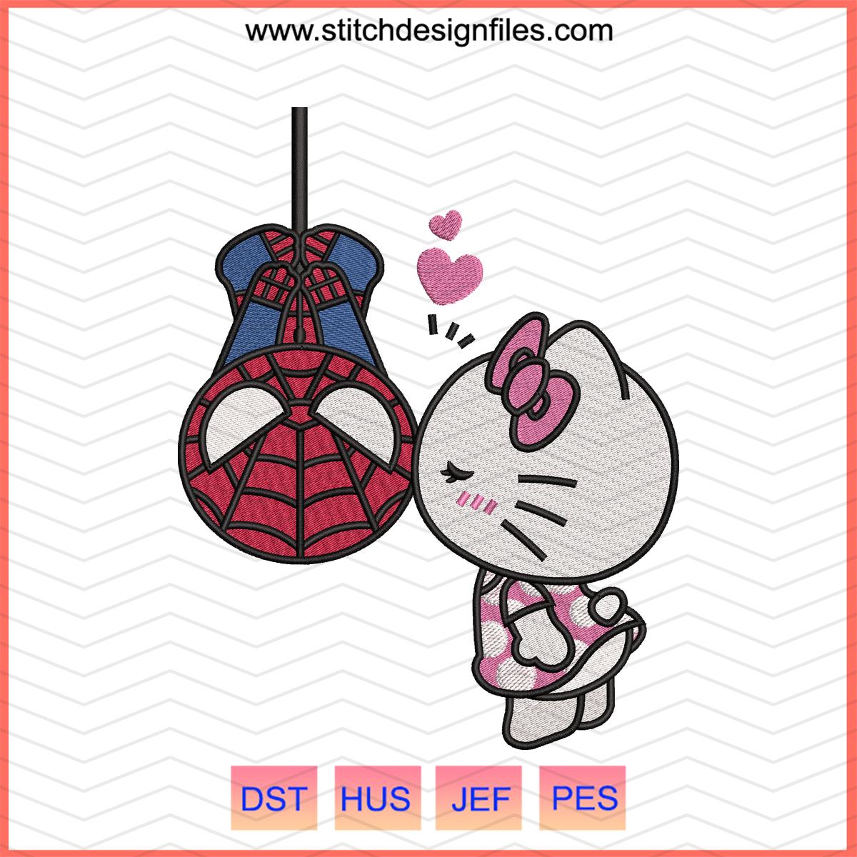 Kitty Batman Embroidery Design