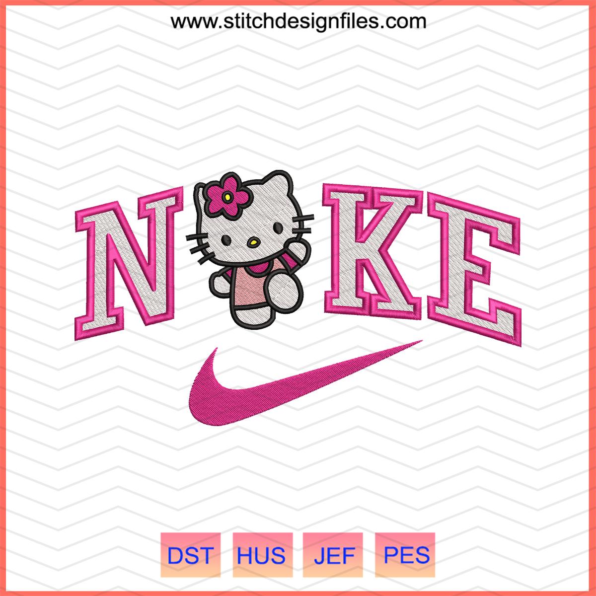 Hello Kitty x Nike Embroidery File - hello kitty x nike embroidery file