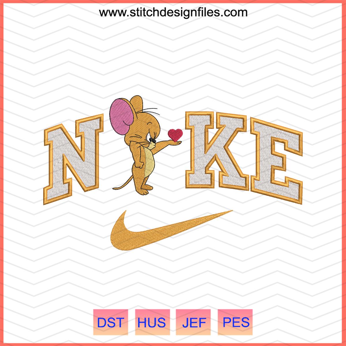 Nike x Angry Tom Cat Embroidery Design