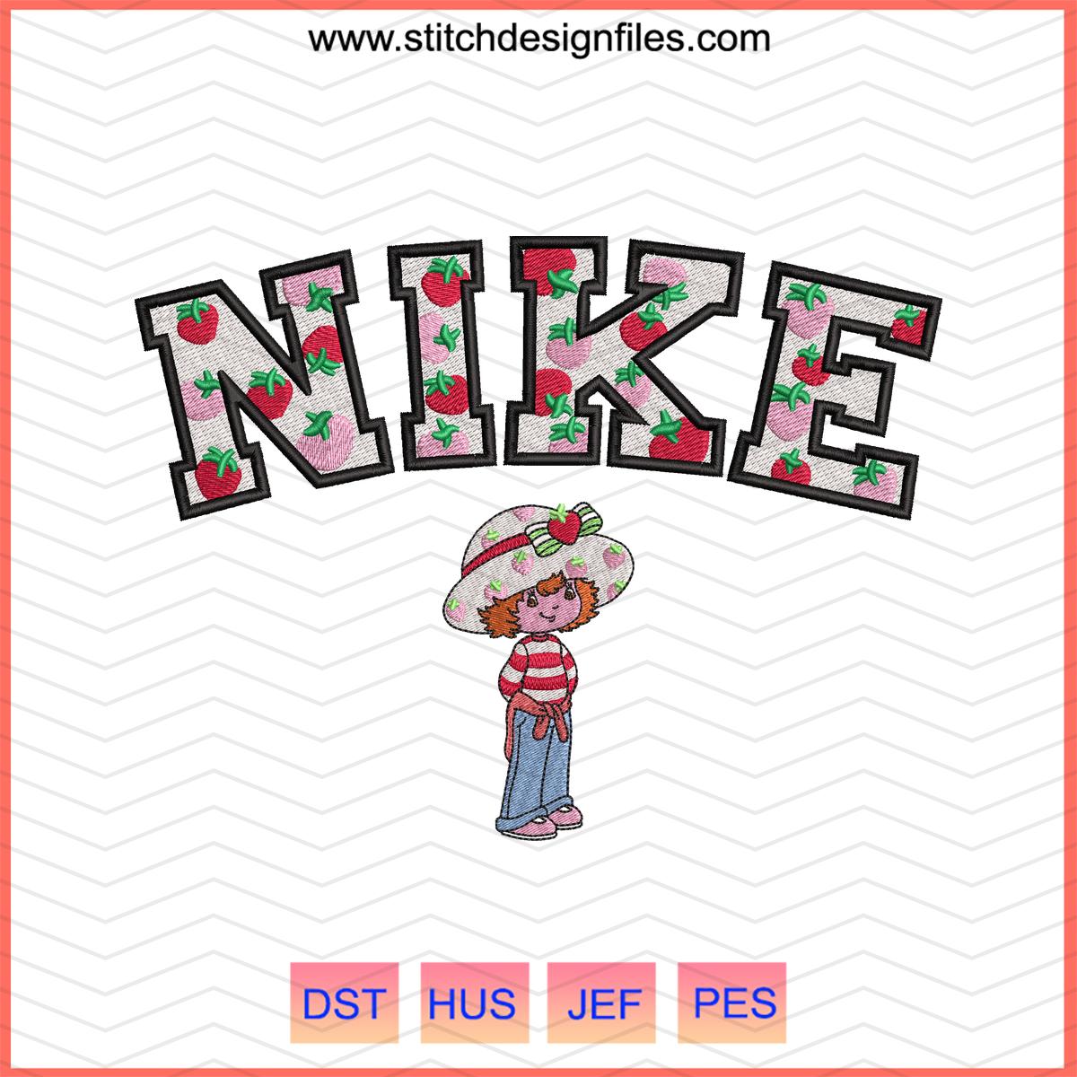 Nike x Strawberry Shortcake Embroidery Design
