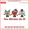 Bad Bunny Christmas Embroidery Design File | Una Navidad Sin Ti | Festive Friends Machine Pattern | Celebration-Themed Stitch Artwork