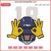 Justin Jefferson Griddy NFL Embroidery Design File, featuring dynamic American Football elements, ideal for fans and crafters.