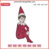 Christmas Elf Embroidery Design | Cute Elf On The Shelf | Machine Embroidery File | Festive DIY Craft Pattern