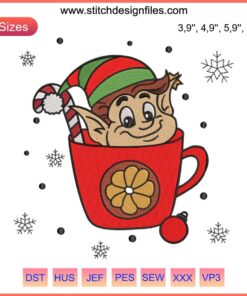 Disney Christmas Characters Embroidery Design featuring cute festive Mickey, Minnie, and friends in holiday attire.