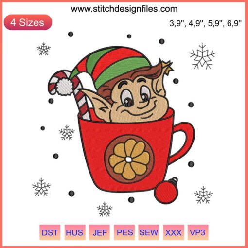 Disney Christmas Characters Embroidery Design featuring cute festive Mickey, Minnie, and friends in holiday attire.