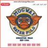 Mogwai Water Polo Team Embroidery: Gizmo Gremlins-themed sports design featuring aquatic motifs and team crest.