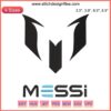 Messi Argentina Logo Embroidery: Lionel Messi Football Sports Design featuring Argentina's iconic crest and Messi's silhouette.