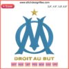 Olympique De Marseille Logo Embroidery Design | Football Sport File | Blue "Droit Au But" insignia with star | Sewing Pattern