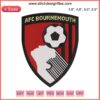 AFC Bournemouth Logo Embroidery Design File - Sharp, machine-embroidered football club logo pattern for sports enthusiasts.
