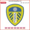 Leeds United FC Logo Embroidery Design File - Football Sport Emblem for Machine Stitching
