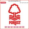 Nottingham Forest FC Logo Embroidery Design | Detailed Football Machine Embroidery Pattern for Sports Apparel