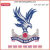 Crystal Palace Football Club Logo Embroidery Design File featuring detailed crest for football sport machine embroidery projects.