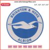 Brighton & Hove Albion logo embroidery design, digital download, football club machine embroidery file, sports enthusiasts.