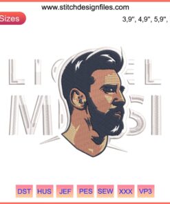 Lionel Messi World Cup 2022 Football Embroidery Design | Fan Sports Gift | Machine Embroidery Pattern