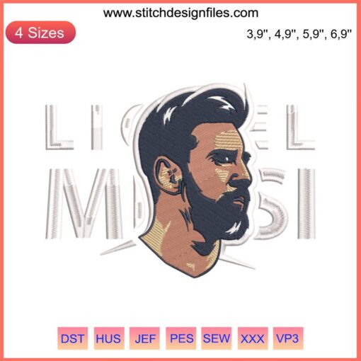 Lionel Messi World Cup 2022 Football Embroidery Design | Fan Sports Gift | Machine Embroidery Pattern