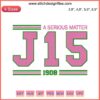 Pink and Green AKA Embroidery Design | A Serious Matter J15 1908 Founders Day | Sorority Machine Embroidery Pattern
