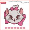 Marie Aristocats Embroidery Design: Cute Disney Cat Machine Embroidery, Perfect for DIY Projects & Apparel.