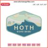 Star Wars Hoth Echo Base Patch Embroidery Design File | Machine Embroidery | DIY Sew Design | Star Wars Fan Art