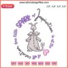 Disney Figment embroidery design file featuring vibrant "One Little Spark of Inspiration" text and whimsical dragon motif.